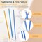 6 Pieces/ 3 Pairs Aluminum Straight Knitting Needles Set, 8 mm, 9 mm and 10 mm,14 Inch Single Point Knitting Needles, Color Extra Long Sweater Straight for DIY Projects